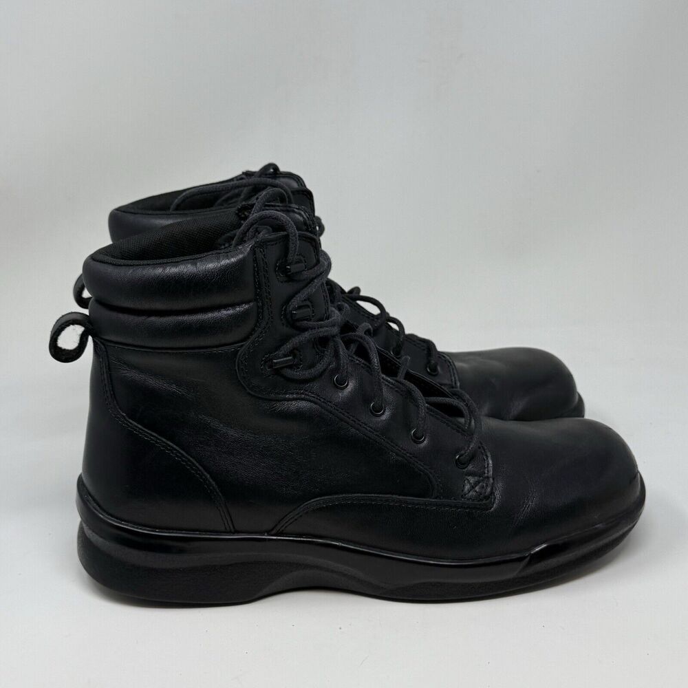 Apex Ambulator Biomechanical Boots Mens 9.5 M Black Leather Diabetic B4500M